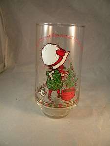 HOLLY HOBBIE COKE COCA COLA CHRISTMAS DRINK GLASS GREAT  