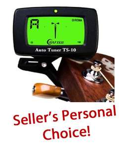 CRAFTER TS10 CHROMATIC INSTRUMENT TUNER FOR ANY STRINGED INSTRUMENT 