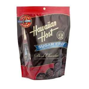 Hawaiian Host   Sugar Free   Dark Chocolate Macadamia Cluster, 3.4 oz 