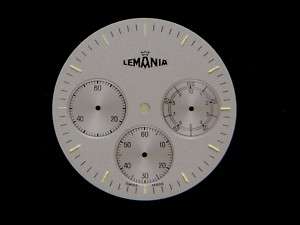 Original LEMANIA Chronograph Watch Dial Mens New  