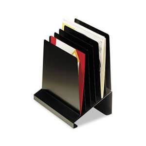  Slanted Vertical Organizer, Six Sections, Steel, 11 x 7 1 
