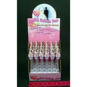   Light Up Bridal Bubble Pen with Stamper Case Pack 144