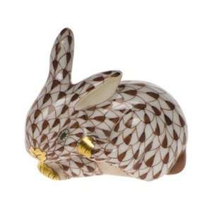  Herend Bunny Scratching Chocolate Fishnet