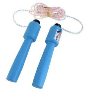  Exercise Blue Plastic Handle 2.6M 8.5 Feet Counter Jumping Skipping 