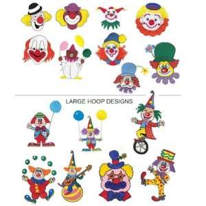 Just Clownin Collection Embroidery Designs on Multi Format 