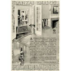  1918 Ad Pitcairn Varnish Floor Spar Banzai Enamel Decor 