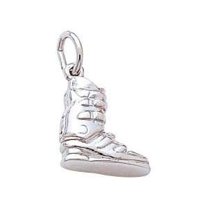  Rembrandt Charms Ski Boot Charm, Sterling Silver Jewelry