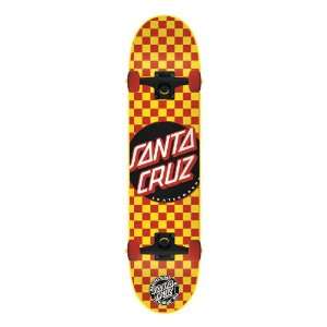 Santa Cruz Skate Check Dot Yellow Sk8 Powerply Complete Skate Boards 