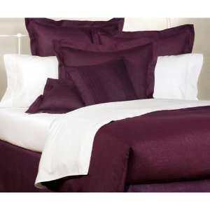  Aubergine Linen & Prima Cotton Bedding Ensemble By Charles 