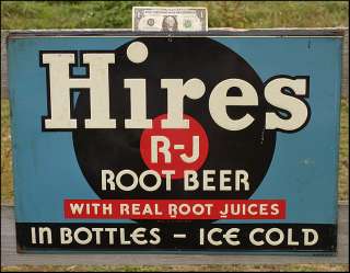   Hires R J Root Juice Beer Advertising Advertisement Ad Metal Tin Sign