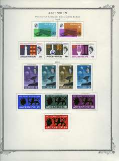 ASCENSION COLLECTION YEARS 1965 1984 HINGED CV $250.00  