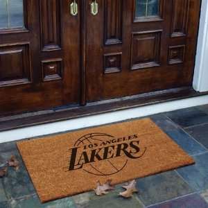    Los Angeles Lakers Flocked Coir Door Mat