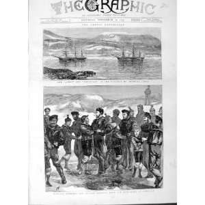  1875 ALBERT DISCOVERY SHIP HARBOUR GODHAVN DISCO MEN