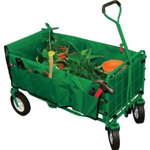  200 lb Capacity Green Folding Wagon