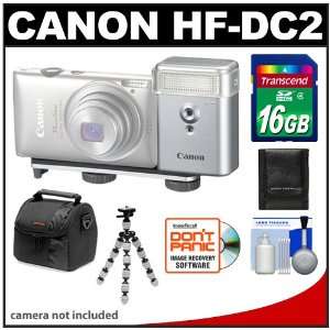  Canon HF DC2 High Power Flash & Bracket with 16GB Card 