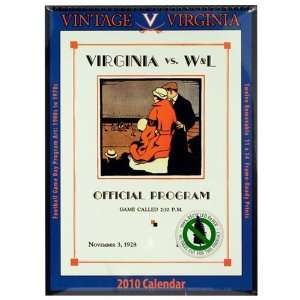 Virginia Cavaliers Vintage 2010 Football Program Calendar  