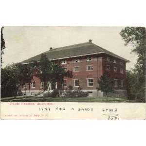   Vintage Postcard College Gymnasium   Beloit Wisconsin 