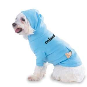 colossal Hooded (Hoody) T Shirt with pocket for your Dog or Cat Size 