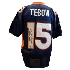  Tim Tebow Signed Jersey   Blue Reebok EQT Sports 