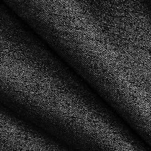   Shimmer Poplin Black/Silver Fabric By The Yard Arts, Crafts & Sewing