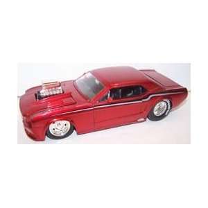  Time Muscle 1965 Mustang with Blown Engine in Color Red Toys & Games