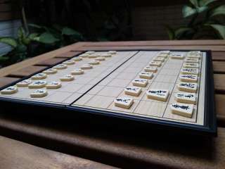 Japanese Chess, Shogi, magnetic pieces, foldable board  