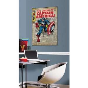  Comic Book Cover   Captain America Peel & Stick Comic Cover 
