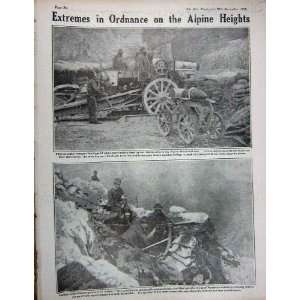  1915 WW1 Siege Gun Italian Alpine Theatre Mitrailleuse 