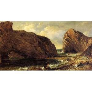   Jasper Francis Cropsey   24 x 12 inches   By the Se