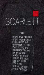SCARLETT LADIES BLACK SEQUINS COCKTAIL DRESS SZ 10 NWT  