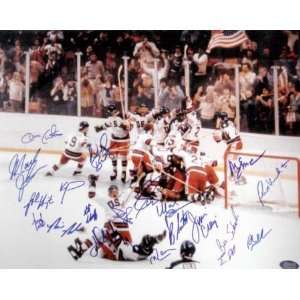  1980 Miracle on Ice Olympic Hockey Team Autographed 16x20 