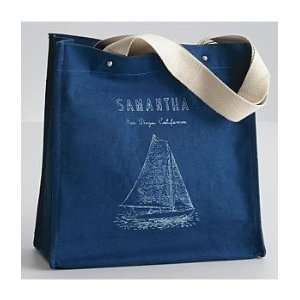  sailboat canvas tote bag