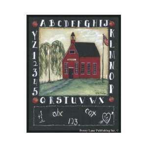  Red Schoolhouse Poster Print