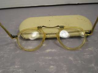 Vintage Safety Glasses Magnifying Reading Goggles Steam Punk Old 
