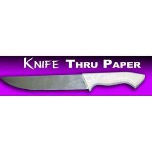  Knife thru Paper Magic Penetration Trick Close Up Easy 