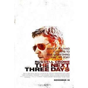  Next 3 Days Regular Movie Poster Double Sided Original 