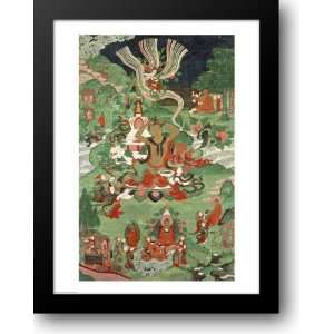  Buddha cutting a tuft of hair, Tibetan temple banner 22x28 