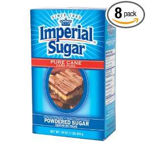 Imperial Powdered Sugar, 1 Pound (Pack of 8)  Grocery 