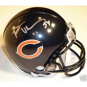  Brian Urlacher Autographed Chicago Bears Riddell Mini 