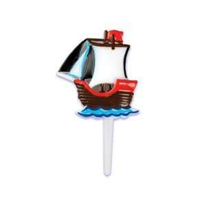  12 pc Pirate Ship Cupcake Picks Toys & Games