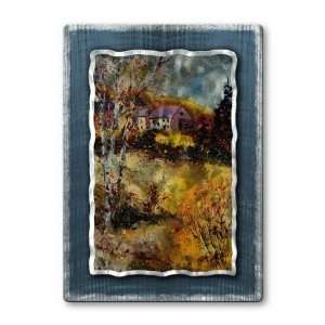    AllMyWalls POL00455 Country Home Hanging Metal Art