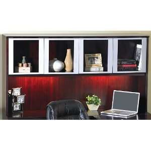  72W Glass Door Storage Hutch Furniture & Decor