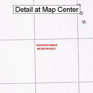  USGS Topographic Quadrangle Map   Gunnison Island, Utah 