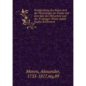   durch Kupfer ErlÃ?Â¤utert Alexander, 1733 1817,my,89 Monro Books