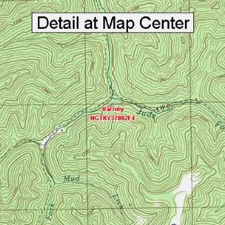  USGS Topographic Quadrangle Map   Varney, Kentucky (Folded 