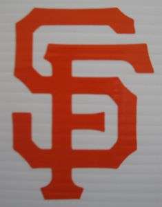 SF GIANTS VINYL DECAL STICKER CHOOSE SIZE AND COLOR  
