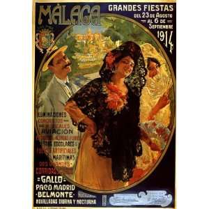 GRANDES FIESTAS 1914 MALAGA EUROPE TRAVEL TOURISM SPAIN 