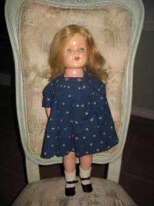 Vintage 18 UNMARKED composition doll ~So Cute~  