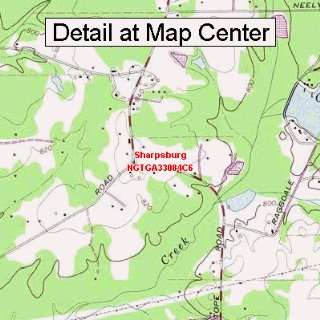   Map   Sharpsburg, Georgia (Folded/Waterproof)