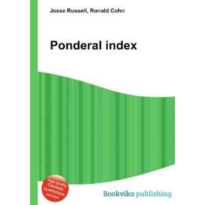  Ponderal index Ronald Cohn Jesse Russell Books